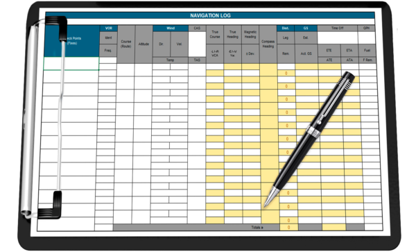 Aviation Excel Templates for Pilots | Logbooks, Flight Planners & Tools ...