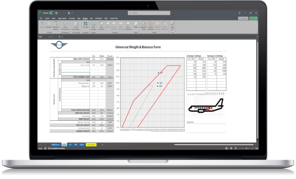 Image Weight and Balance Form Excel
