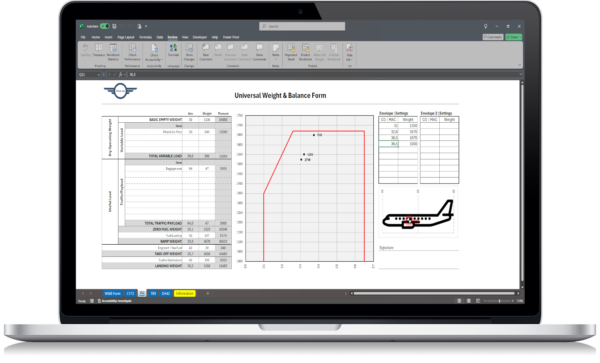 Image Weight and Balance Form Excel