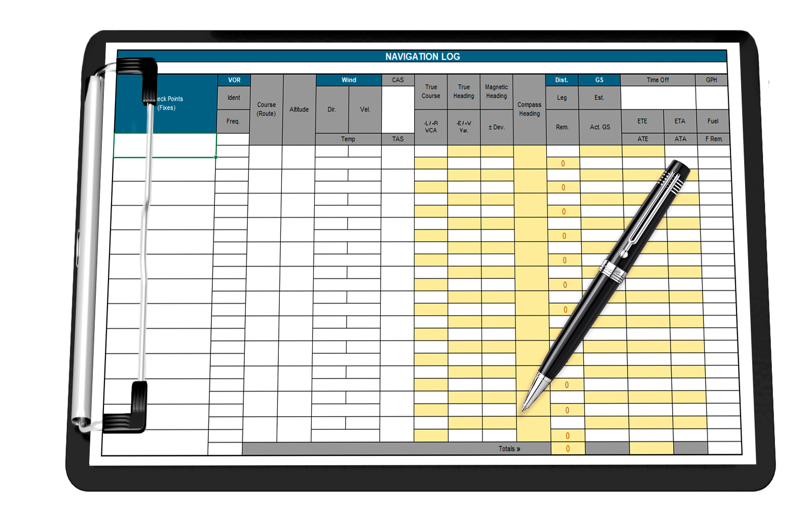 pilot tools used by pilots during flight planning
