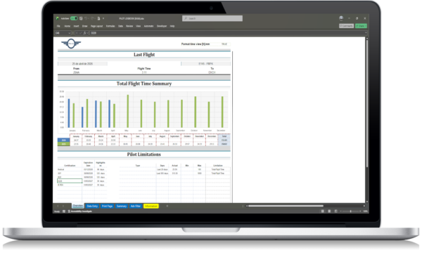 EASA Pilot Logbook Excel