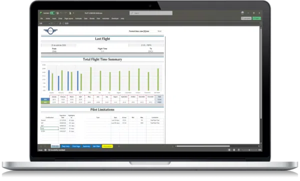 EASA Pilot Logbook Excel